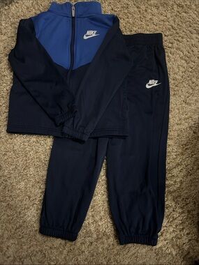 Nike Kids Navy & Blue Track Jacket and Pants Set